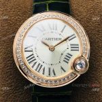 Swiss Copy Cartier Ballon Blanc de Lady Watch Rose Gold Diamond